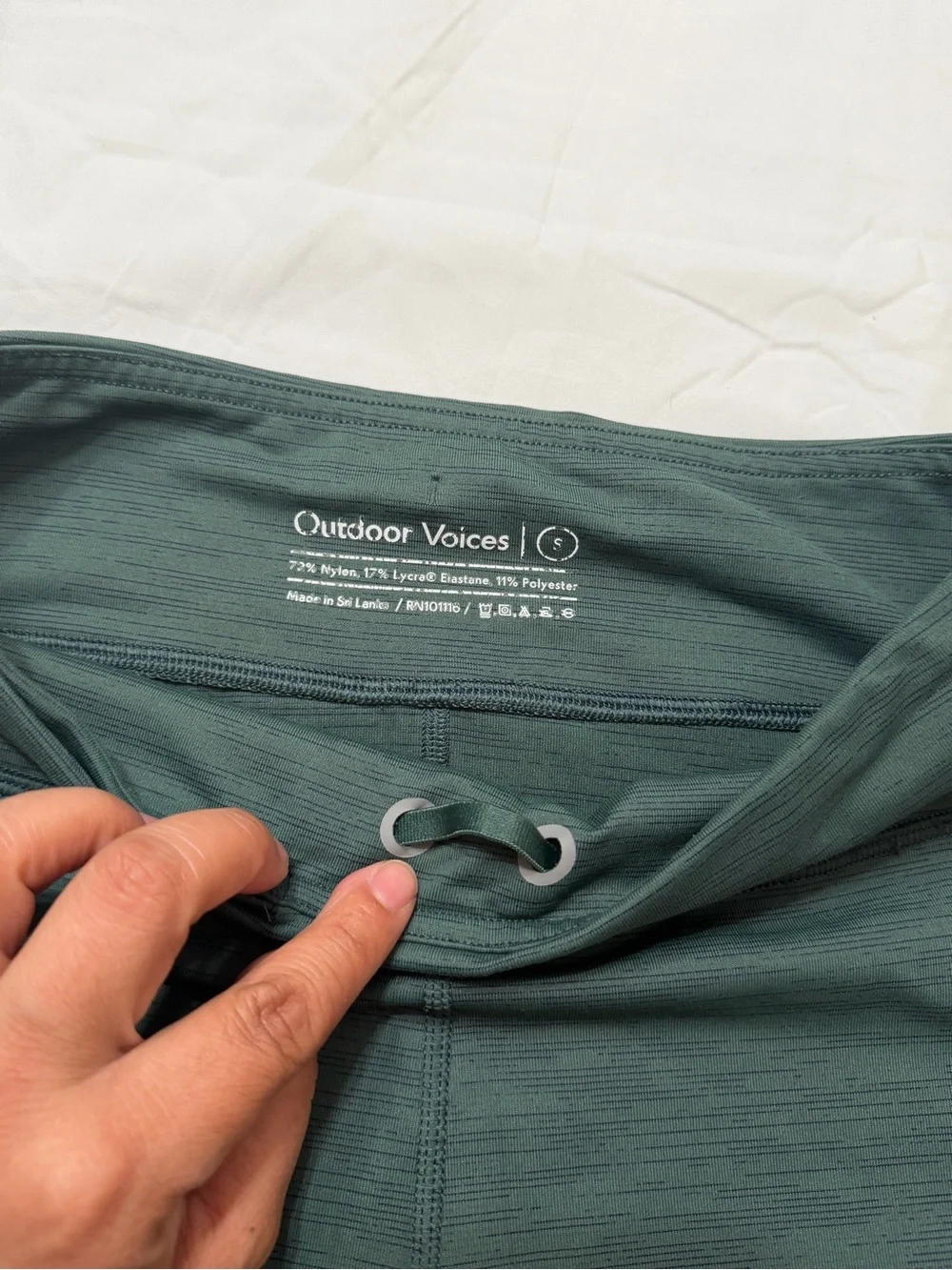 Outdoor Voices Men’s Boxer Briefs in Deep Teal with Drawstring 004